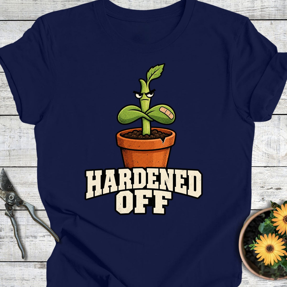 Printify T-Shirt Navy / S Hardened Off T-Shirt