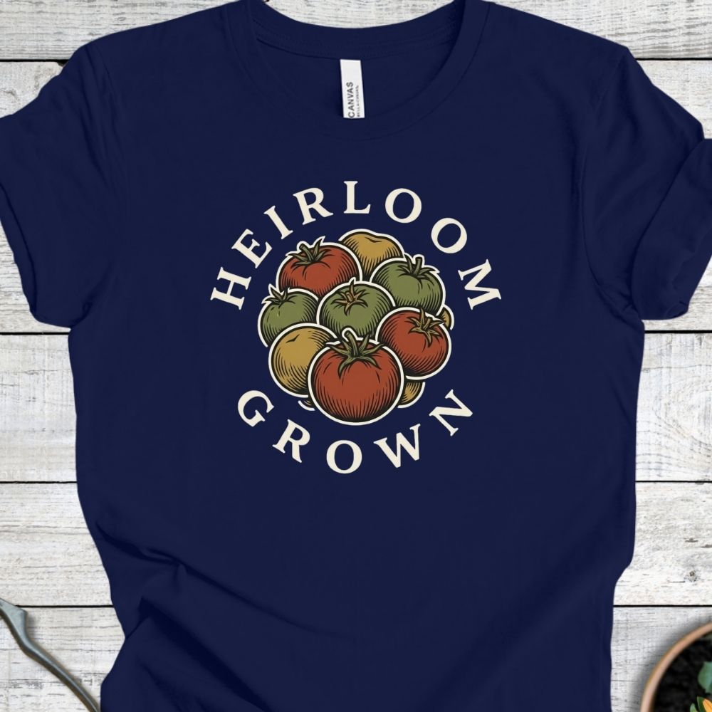 Printify T-Shirt Navy / S Heirloom Grown T-Shirt