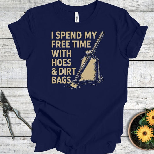 Printify T-Shirt Navy / S Hoes & Dirt Bags
