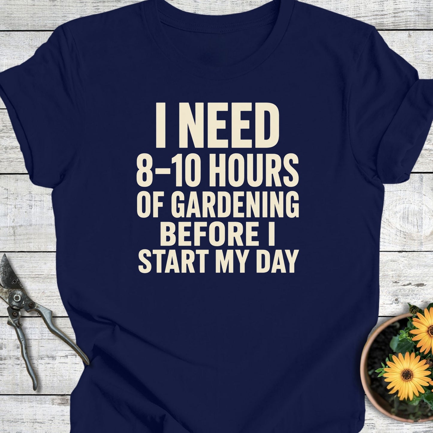 Printify T-Shirt Navy / S I Need Hours T-Shirt