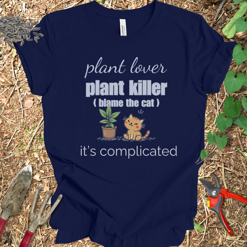 Printify T-Shirt Navy / S Its Complicated