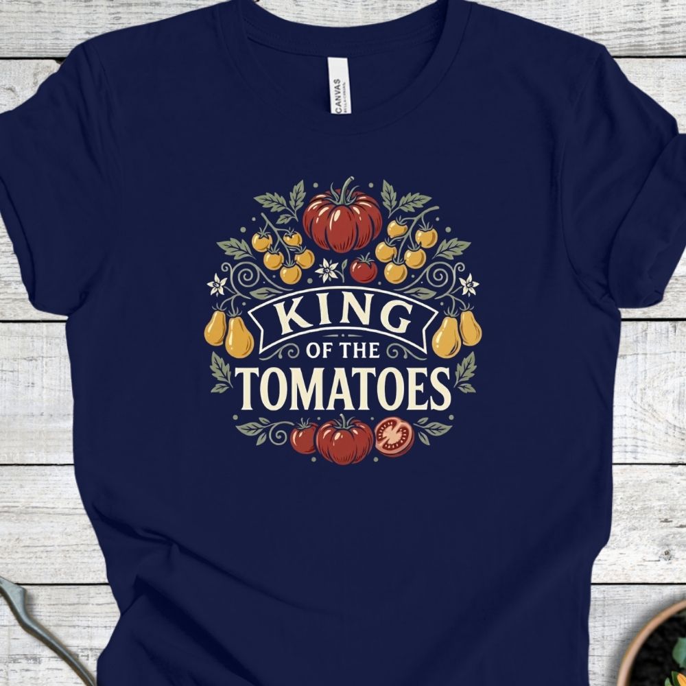 Printify T-Shirt Navy / S King of the Tomatoes T-Shirt