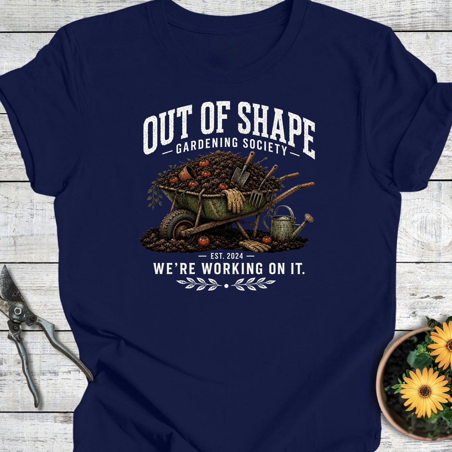 Printify T-Shirt Navy / S Out of Shape T-Shirt