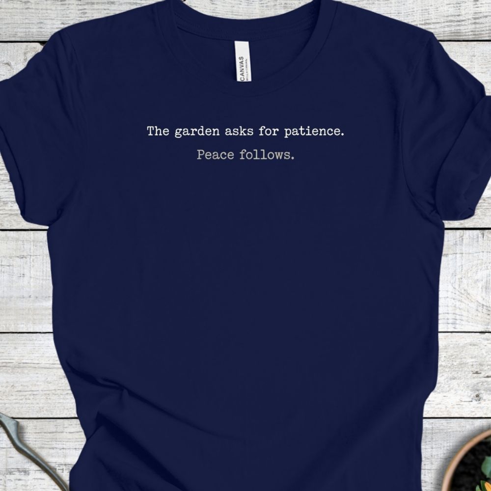 Printify T-Shirt Navy / S Peace Follows T-Shirt