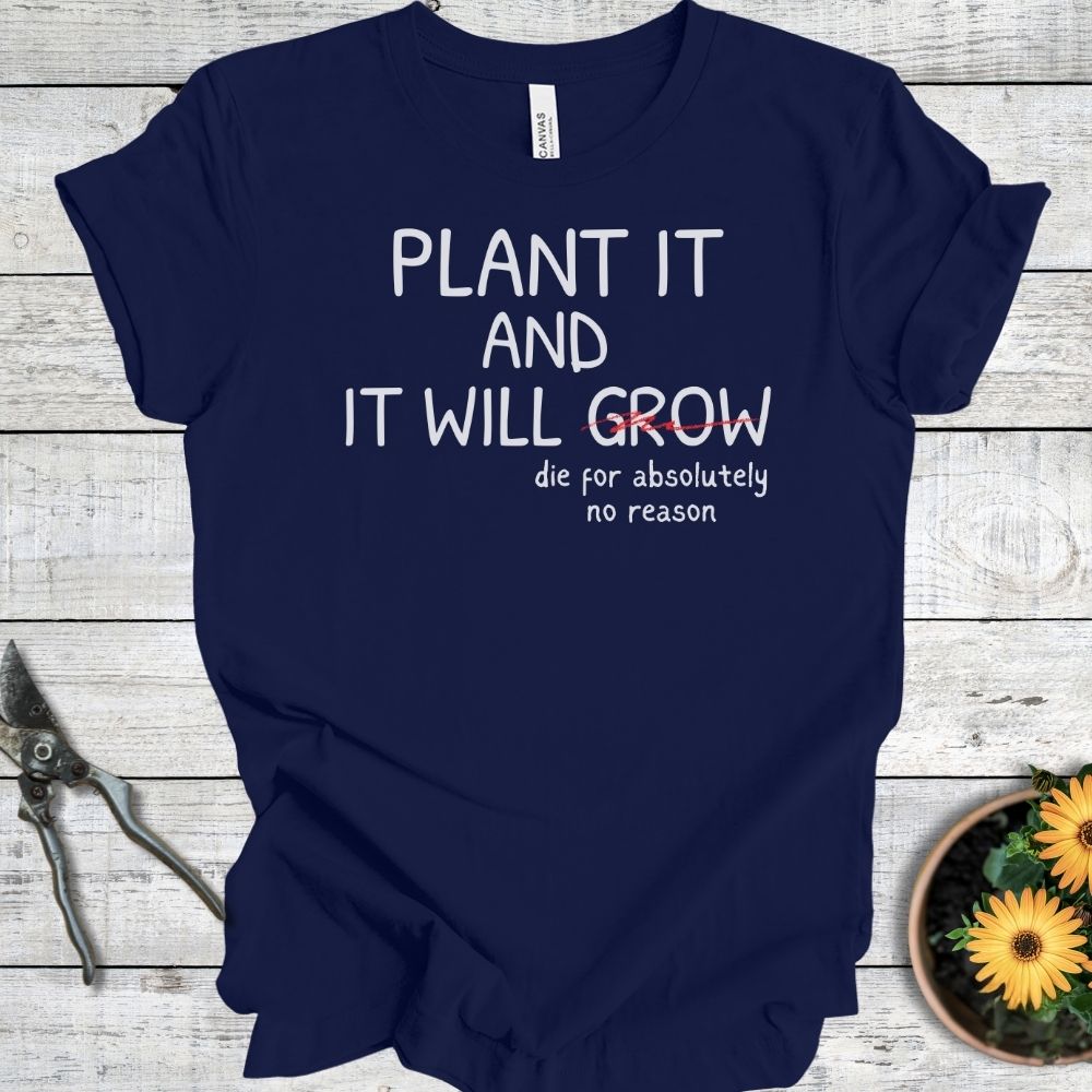 Printify T-Shirt Navy / S Plant It