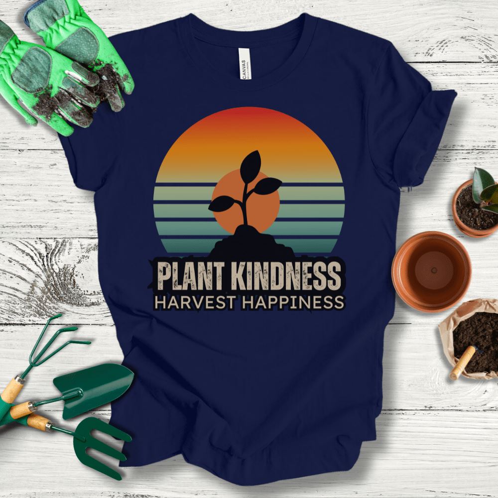 Printify T-Shirt Navy / S Plant Kindness