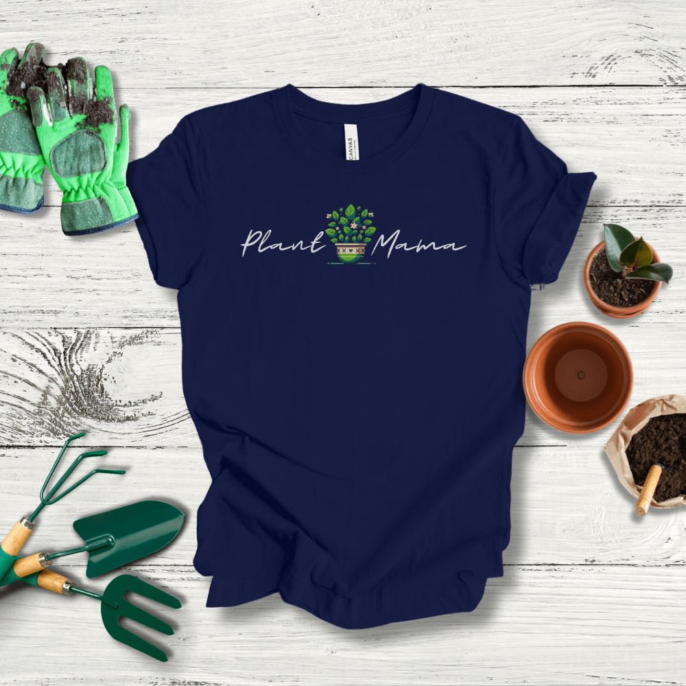 Printify T-Shirt Navy / S Plant Mama T-Shirt