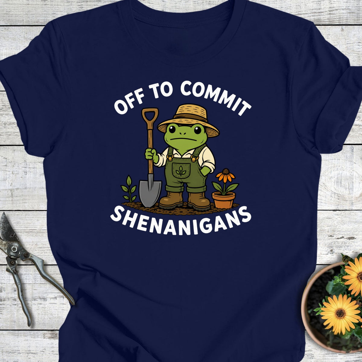 Printify T-Shirt Navy / S Shenanigans T-Shirt