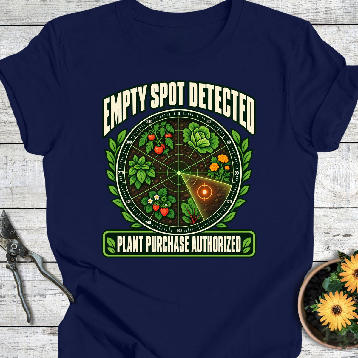 Printify T-Shirt Navy / S Spot Detected T-Shirt