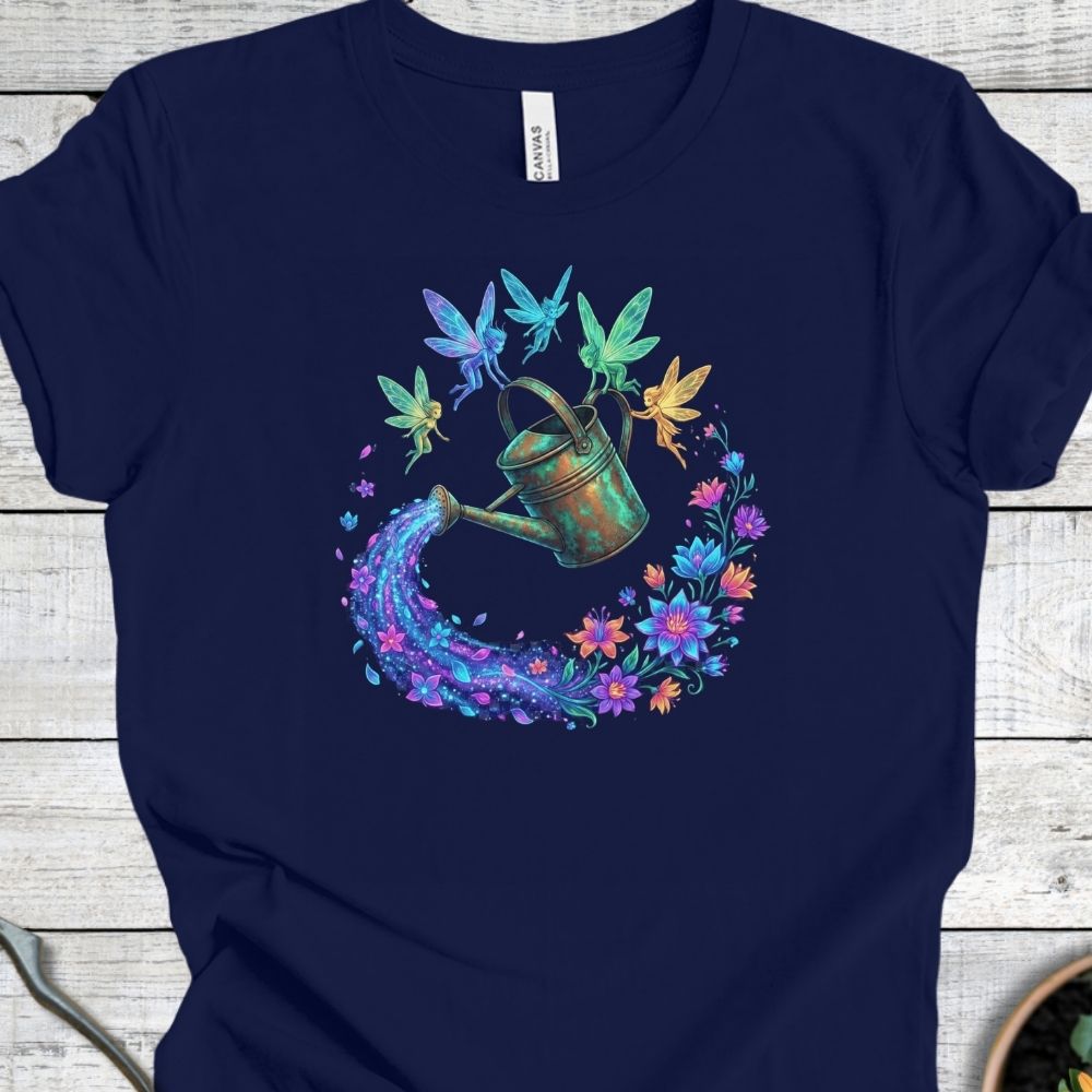 Printify T-Shirt Navy / S Sprite Watering T-Shirt