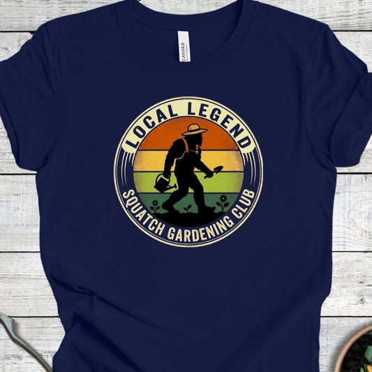 Printify T-Shirt Navy / S Squatch Gardening Club T-Shirt