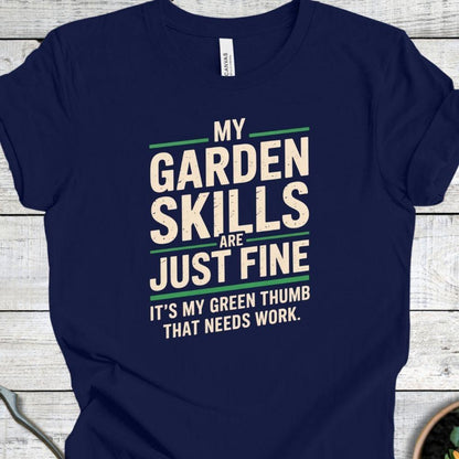 Printify T-Shirt Navy / S They're Just Fine