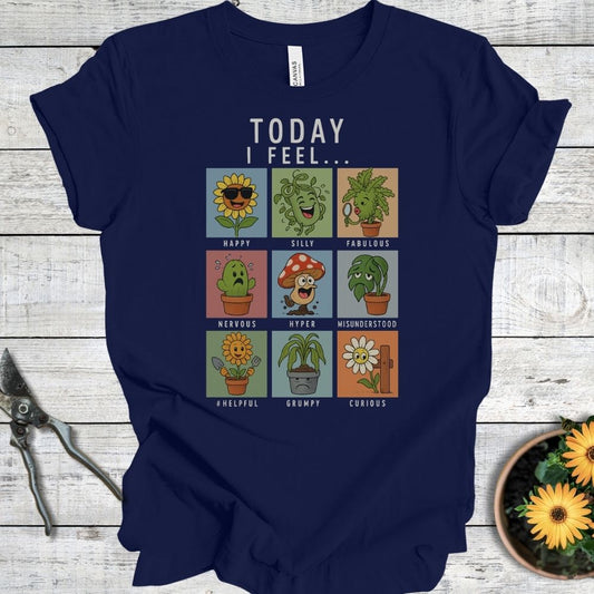 Printify T-Shirt Navy / S Today I Feel...