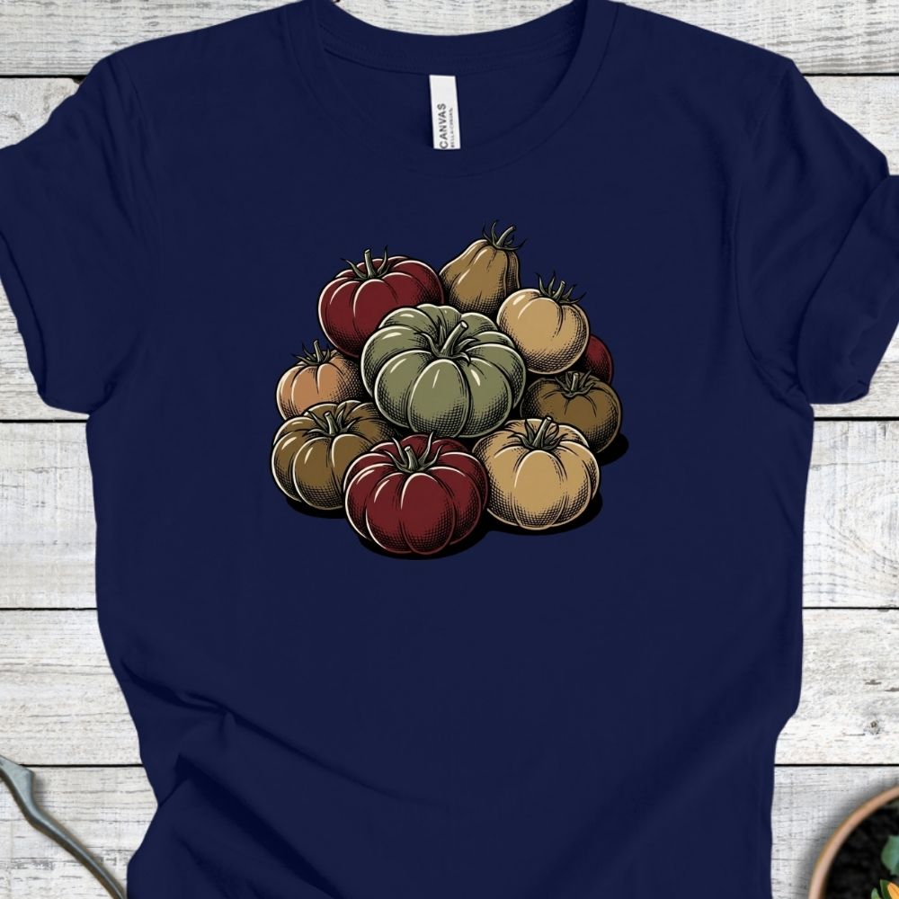 Printify T-Shirt Navy / S Tomato Pile T-Shirt