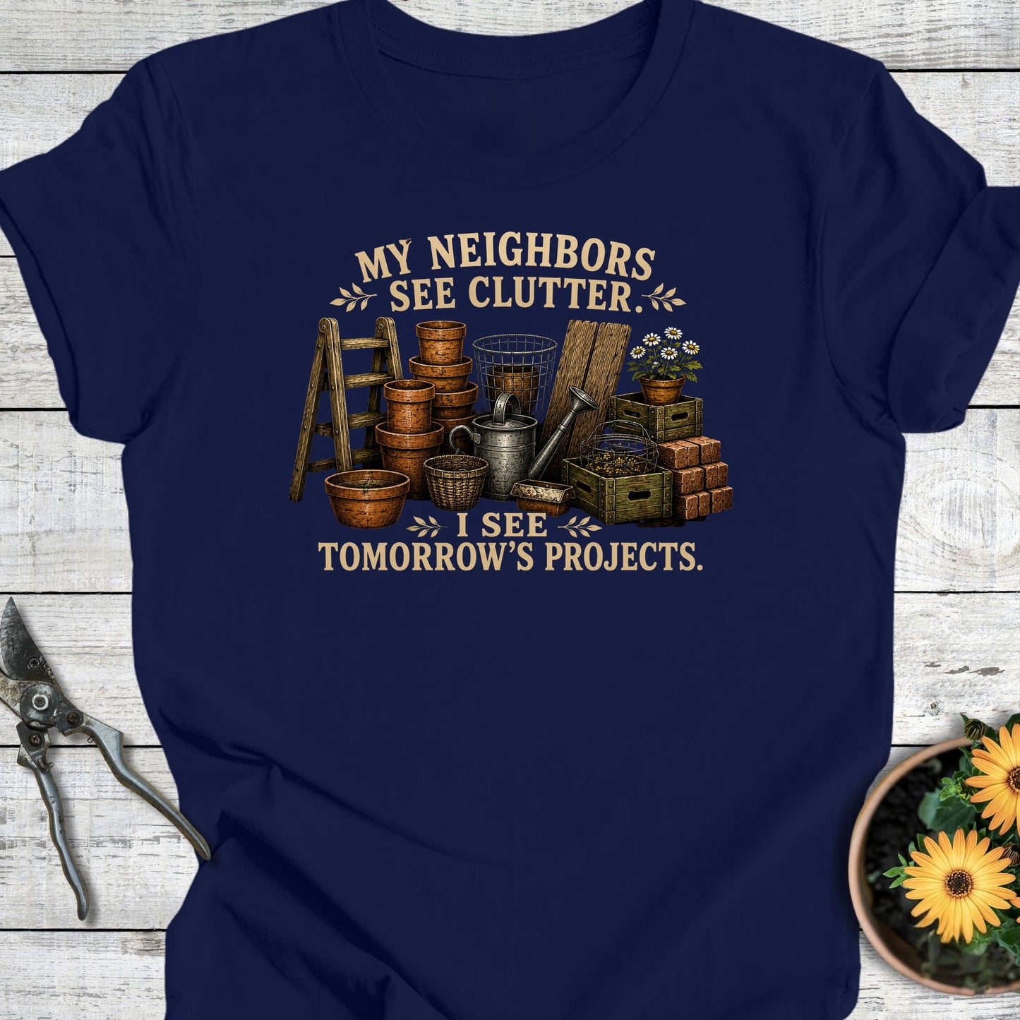 Printify T-Shirt Navy / S Tomorrow's Projects T-Shirt