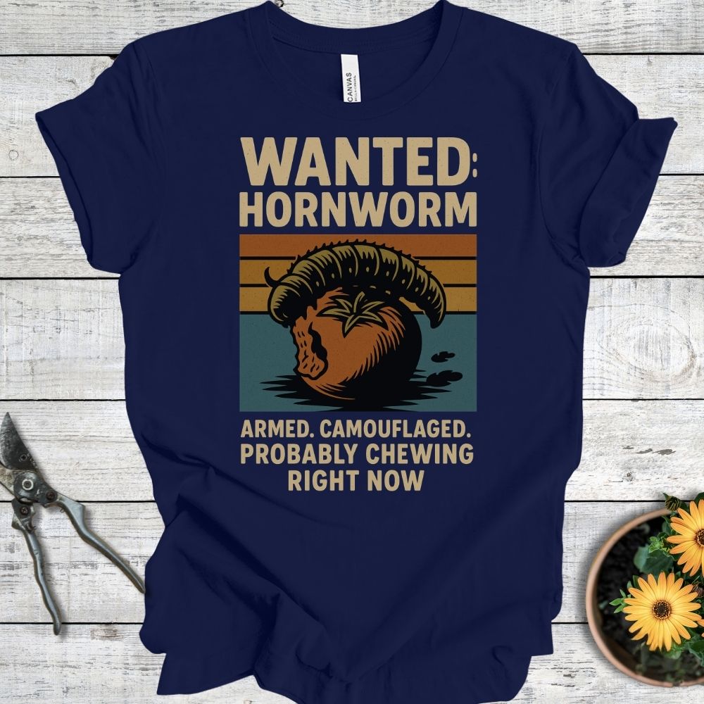 Printify T-Shirt Navy / S Wanted: Hornworm
