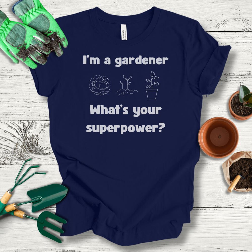 Printify T-Shirt Navy / S What's Your Superpower?