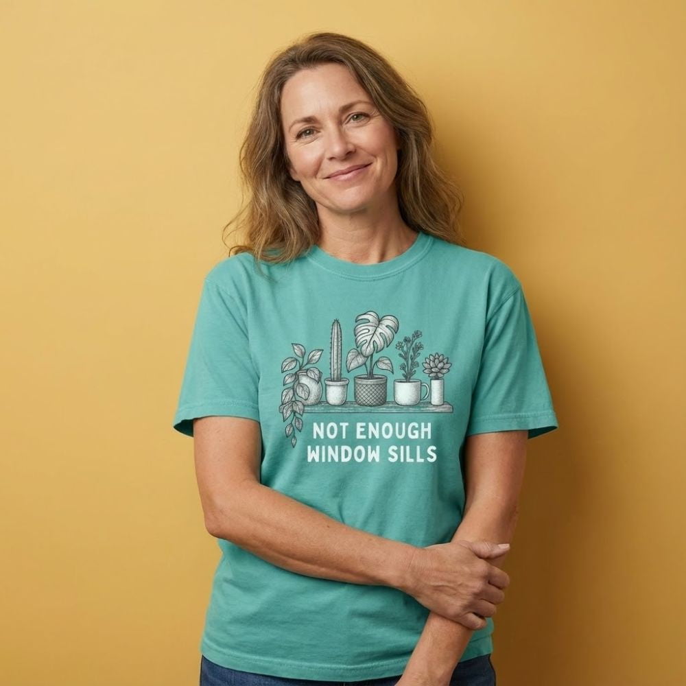 Printify T-Shirt Not Enough WIndow Sills T-Shirt