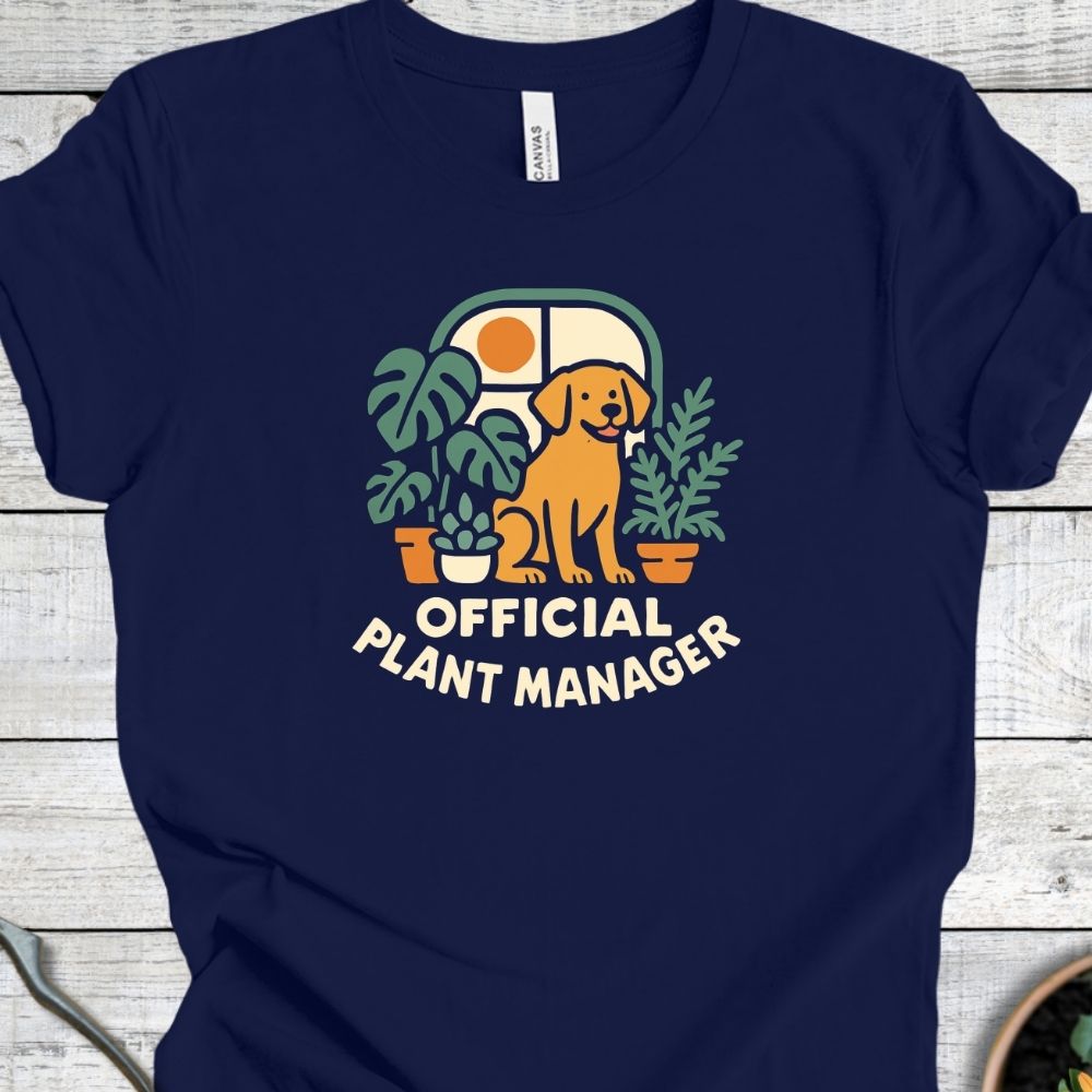 Printify T-Shirt Official Plant Manager (Dog)