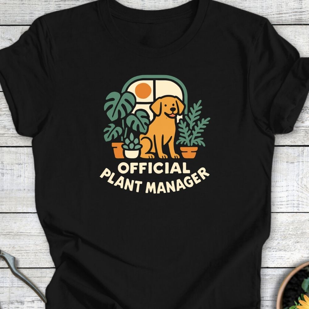 Printify T-Shirt Official Plant Manager (Dog)