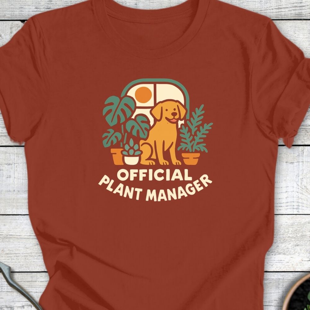 Printify T-Shirt Official Plant Manager (Dog)