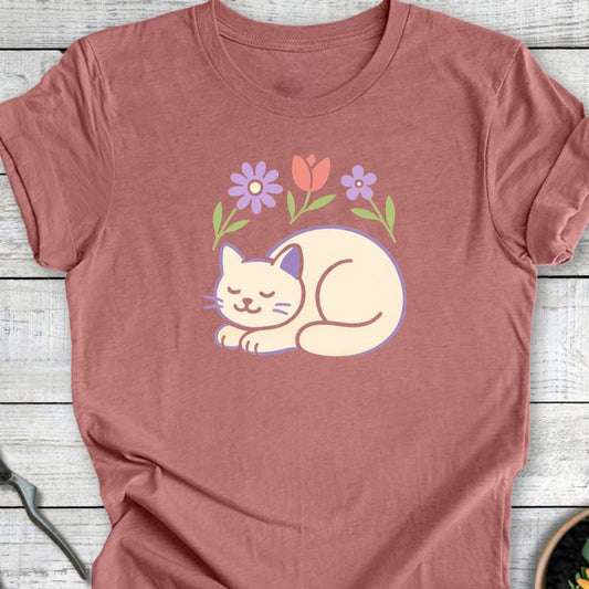 Printify T-Shirt Peace, Paws & Petals