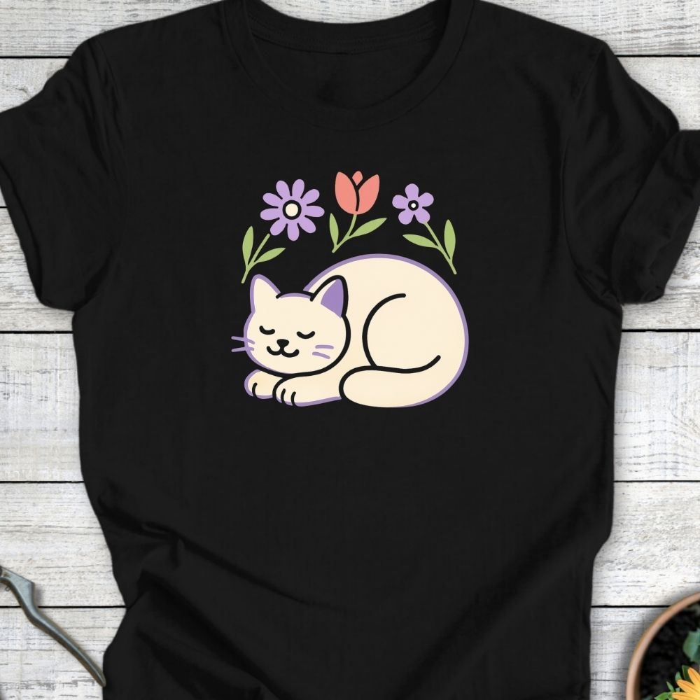 Printify T-Shirt Peace, Paws & Petals