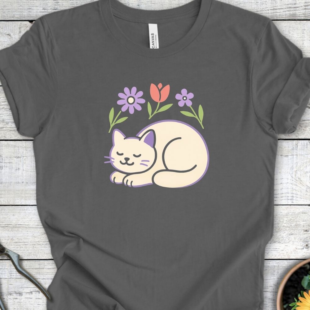 Printify T-Shirt Peace, Paws & Petals