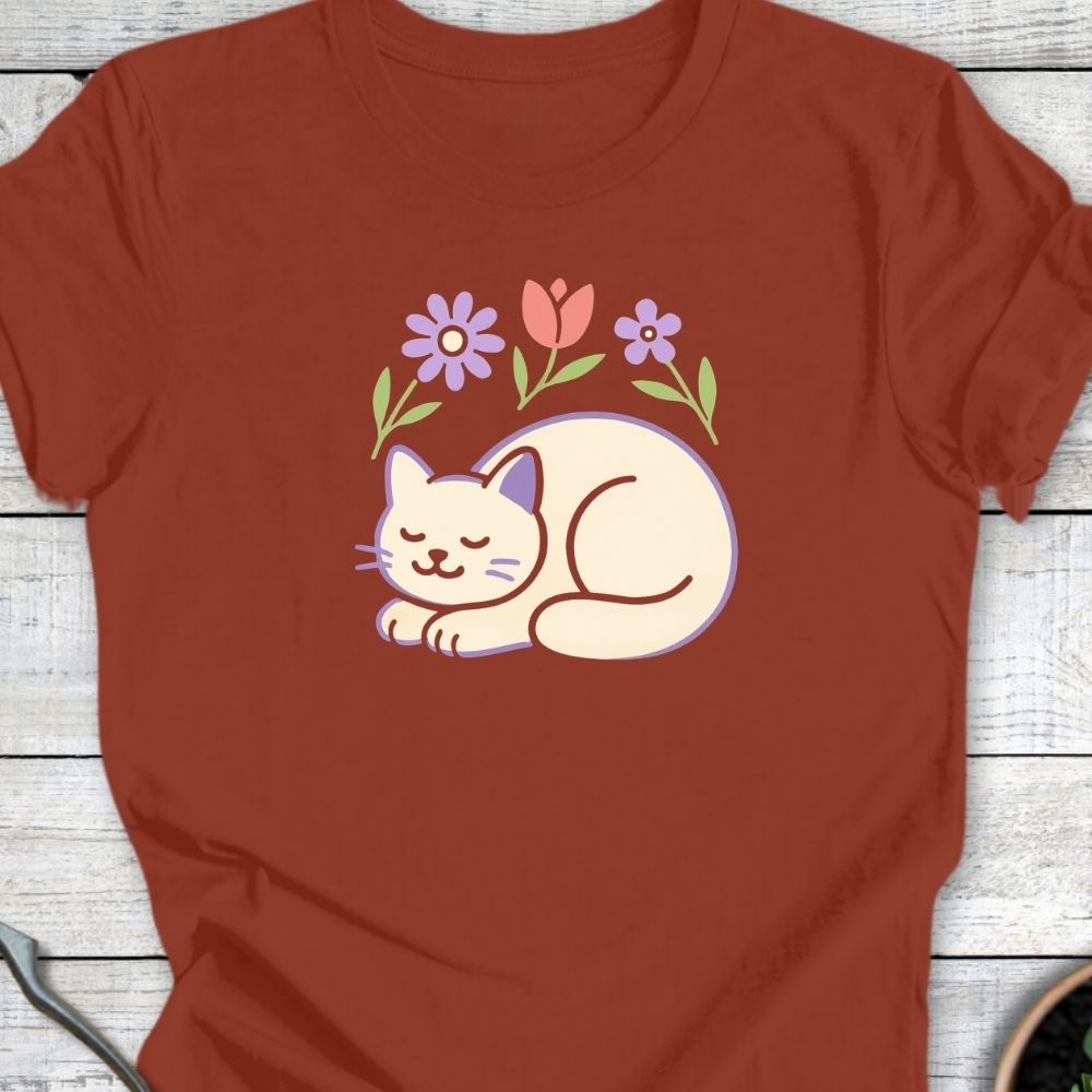 Printify T-Shirt Peace, Paws & Petals