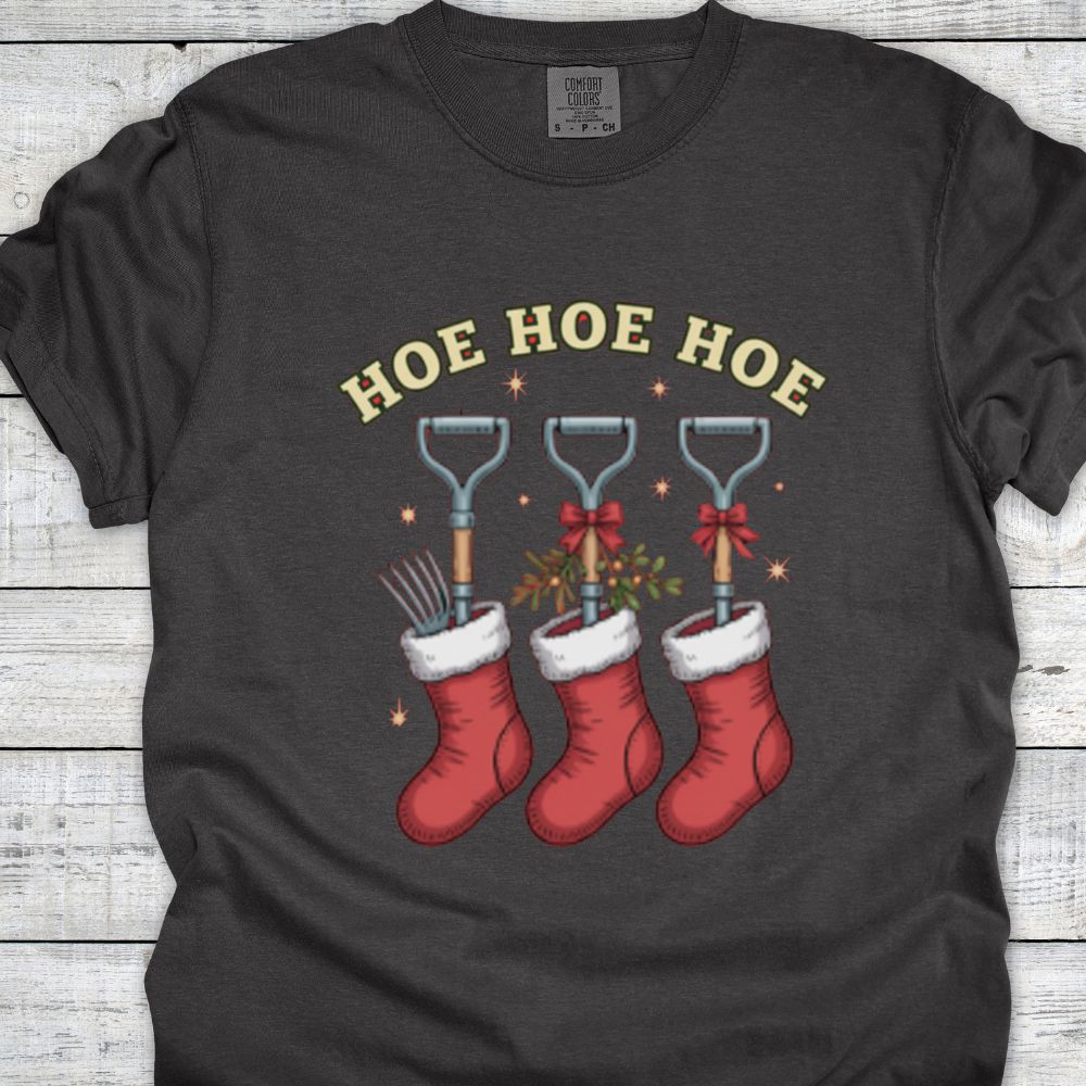 Printify T-Shirt Pepper / S Hoe Hoe Hoe Stockings T-Shirt