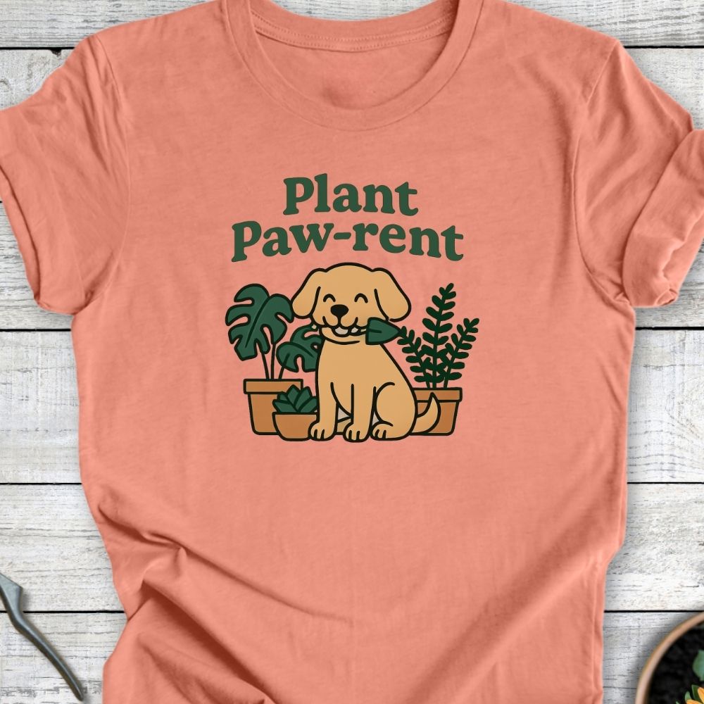 Printify T-Shirt Plant Paw Rent (Dog Edition)