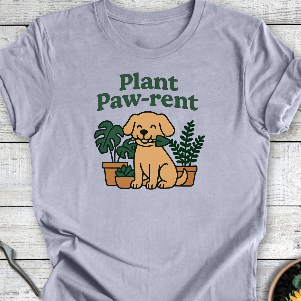 Printify T-Shirt Plant Paw Rent (Dog Edition)