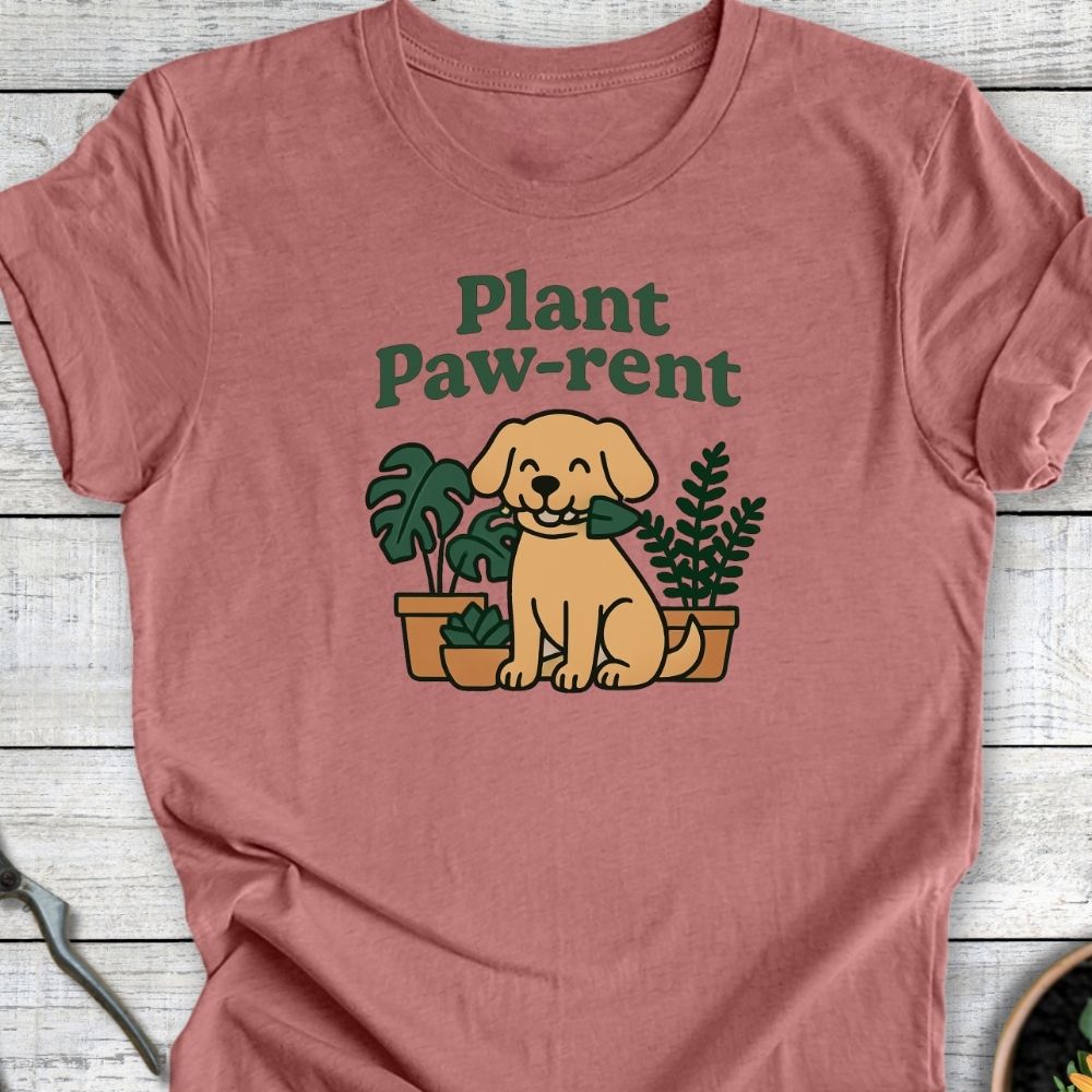 Printify T-Shirt Plant Paw Rent (Dog Edition)