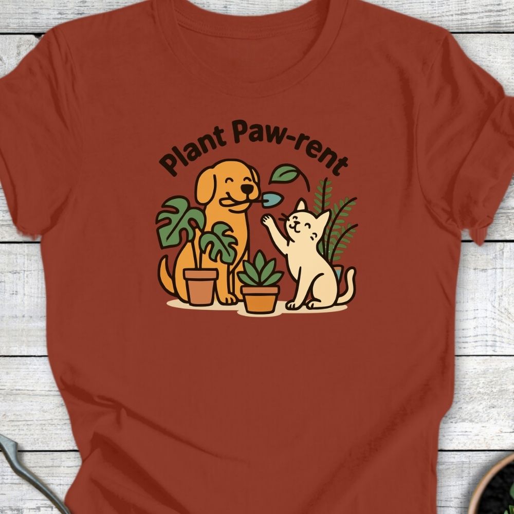 Printify T-Shirt Plant Paw Rent (Duo Edition)