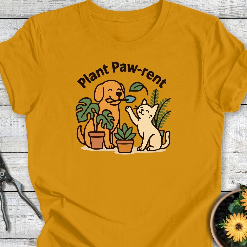 Printify T-Shirt Plant Paw Rent (Duo Edition)