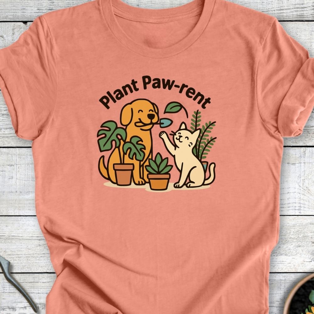 Printify T-Shirt Plant Paw Rent (Duo Edition)