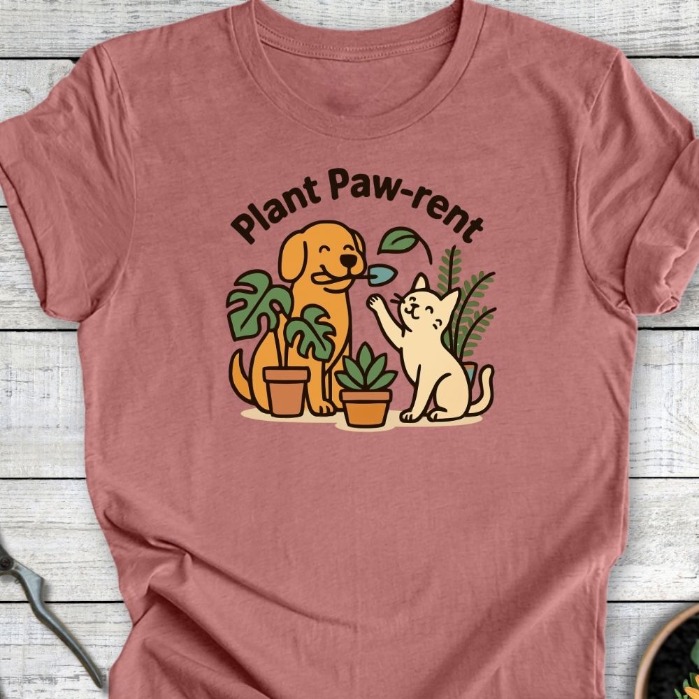 Printify T-Shirt Plant Paw Rent (Duo Edition)