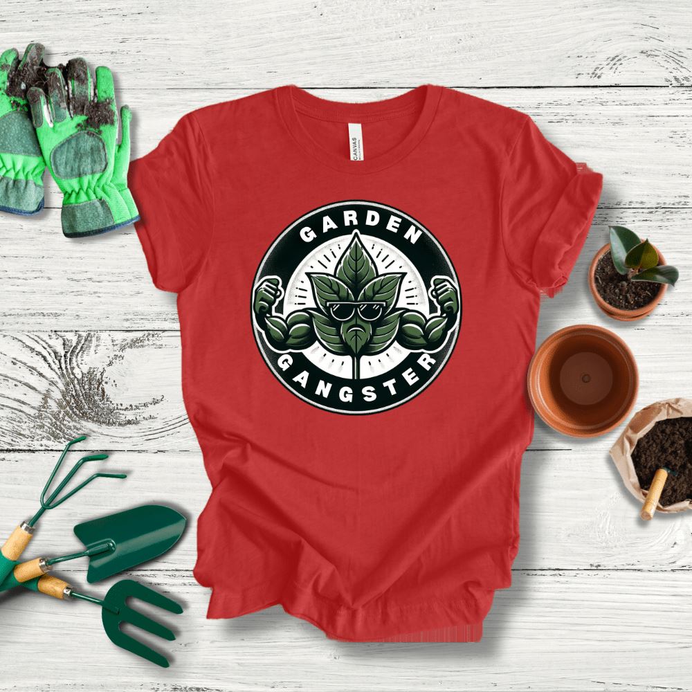 Printify T-Shirt Red / S Green Thumb Garden Gangster T-Shirt