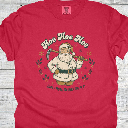 Printify T-Shirt Red / S Hoe Hoe Hoe Santa T-Shirt
