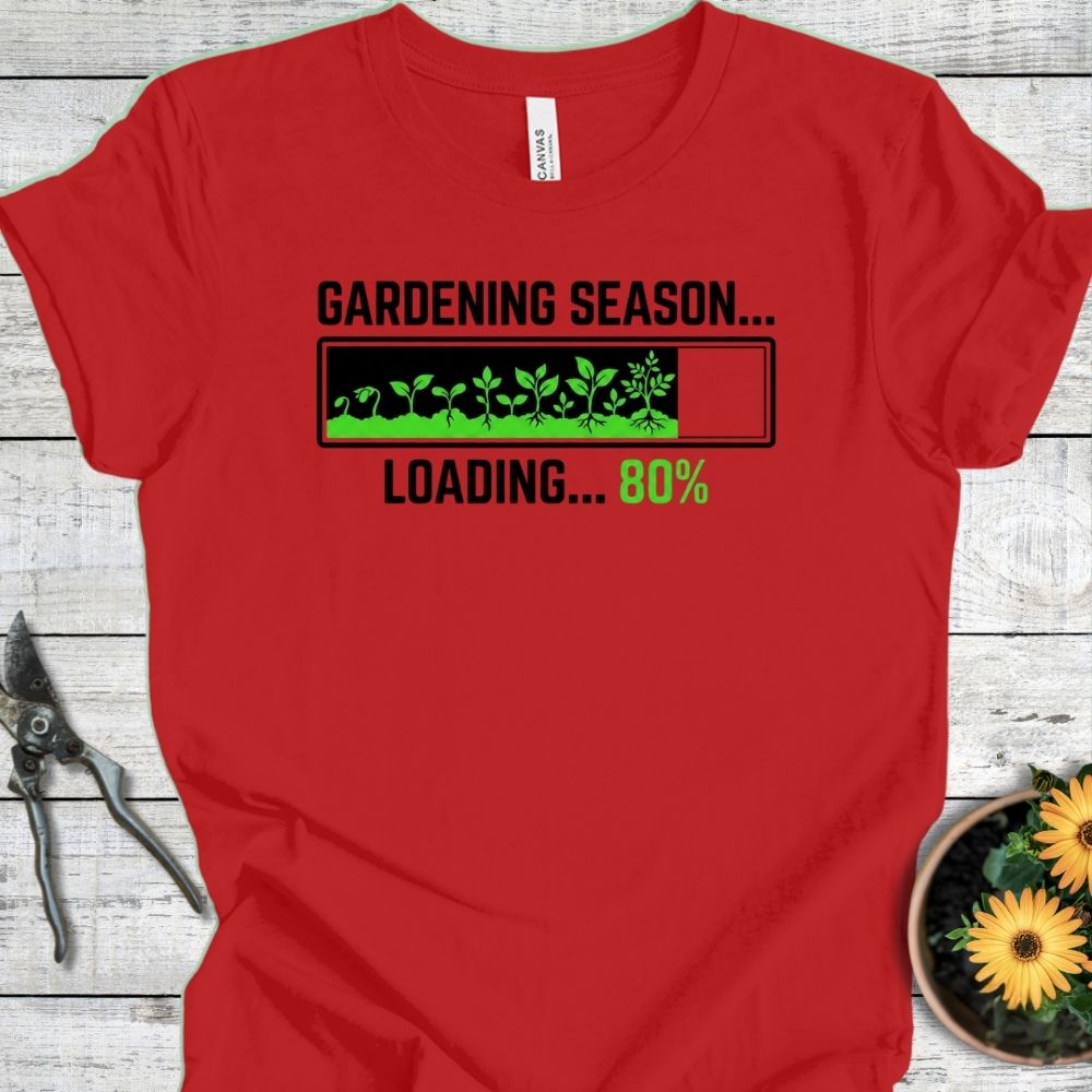 Printify T-Shirt Red / S Loading Season T-Shirt