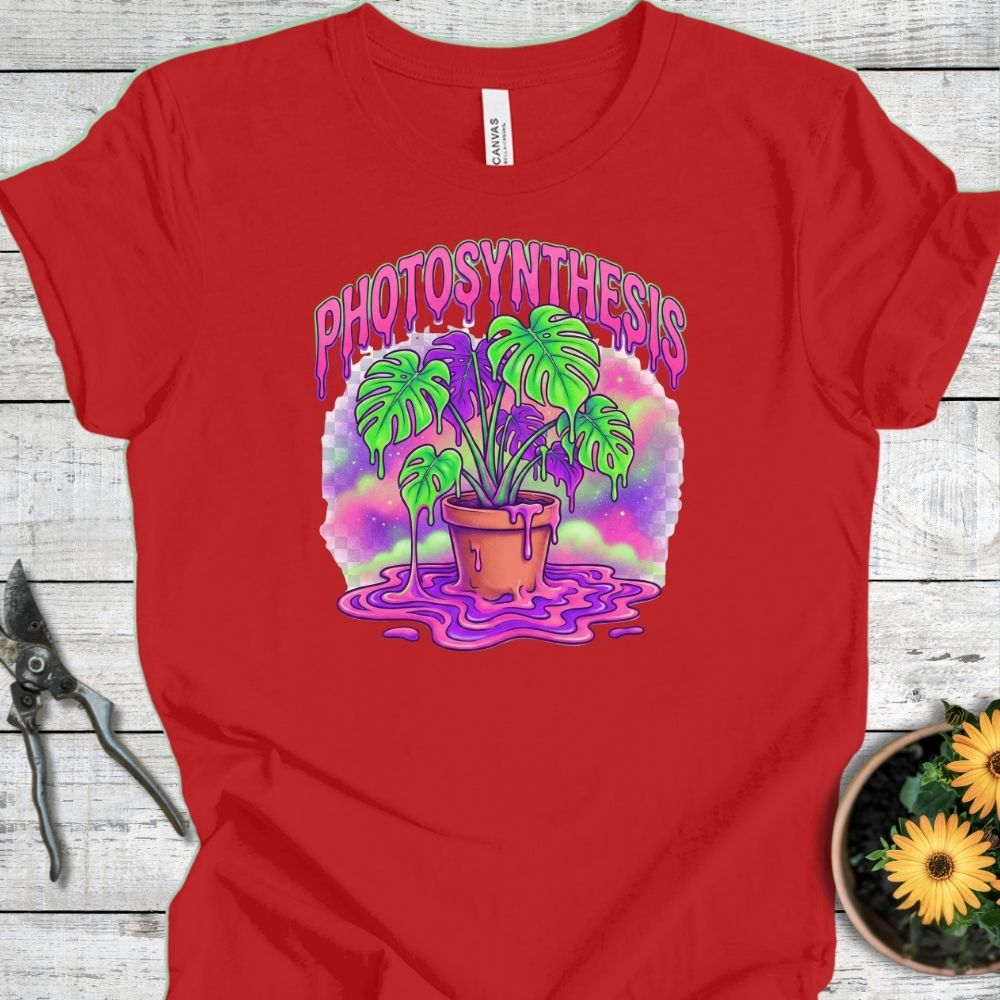 Printify T-Shirt Red / S Photosynthesis Glow T-Shirt