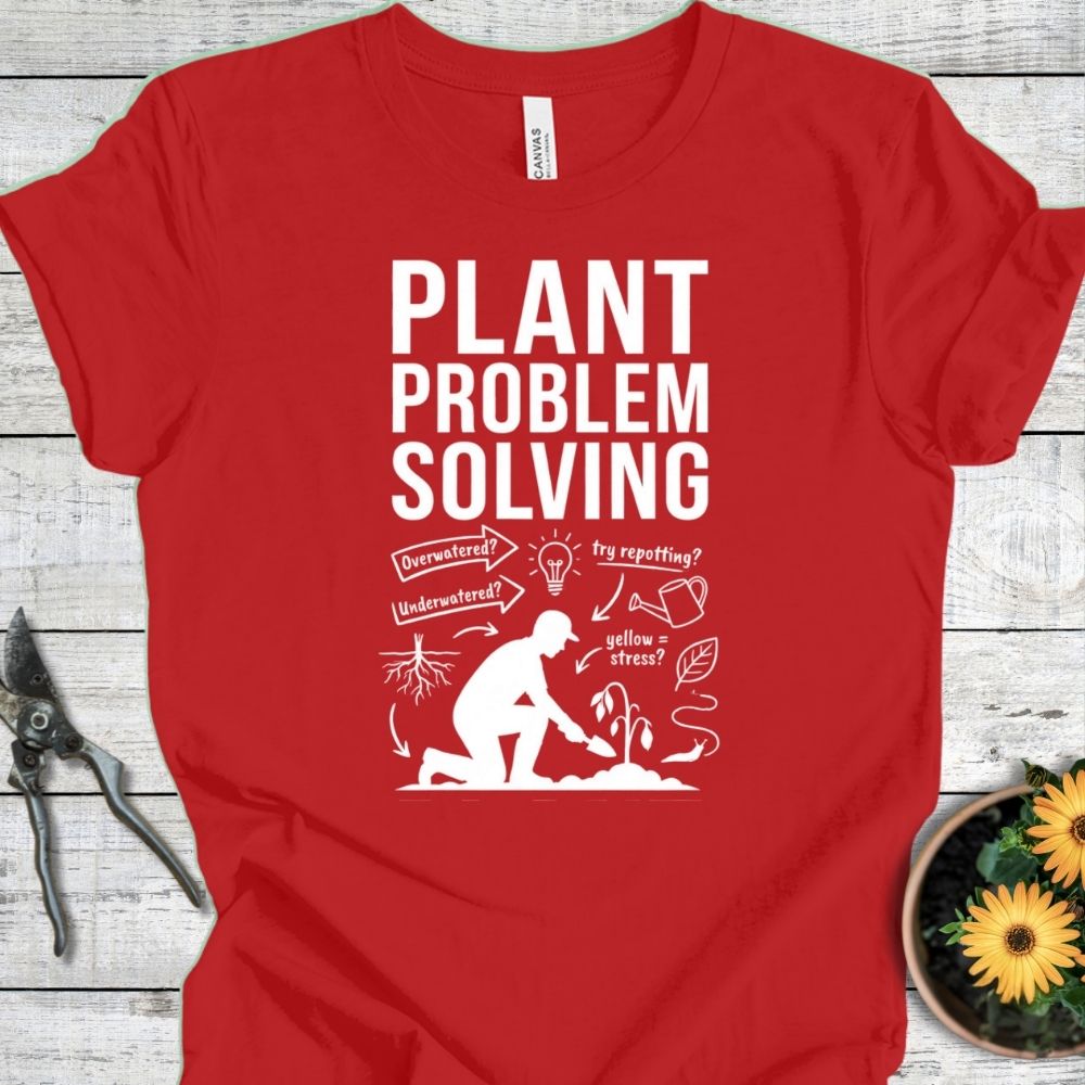 Printify T-Shirt Red / S Problem Solving T-Shirt