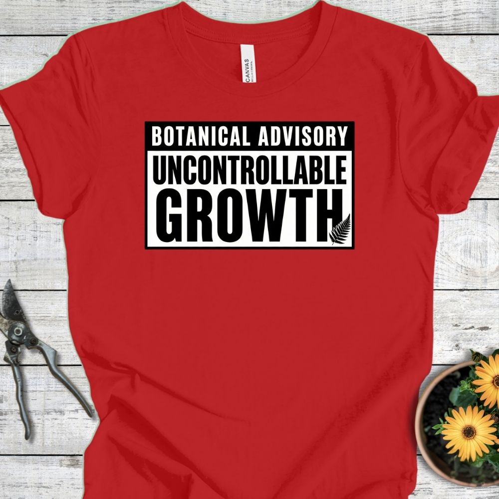 Printify T-Shirt Red / S Uncontrollable Growth T-Shirt