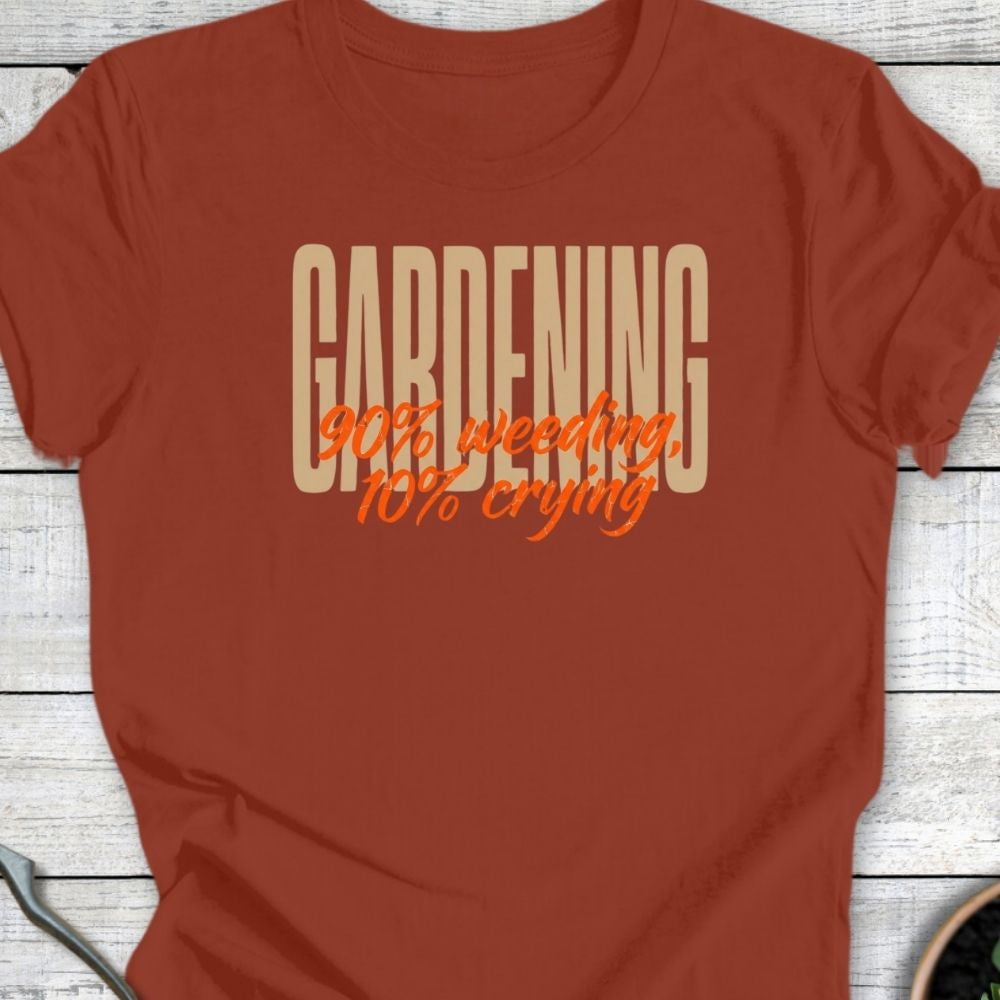 Printify T-Shirt Rust / S 90% Weeding T-Shirt