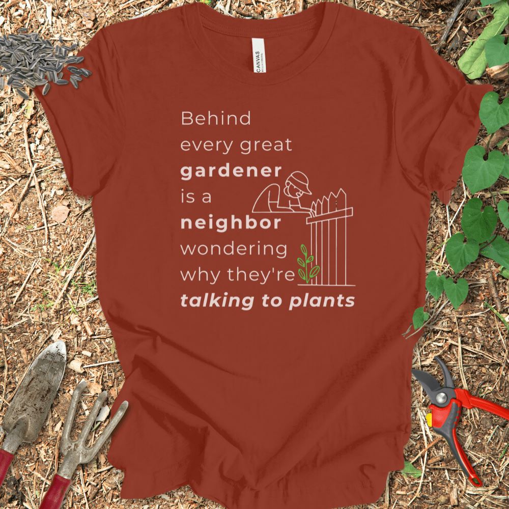 Printify T-Shirt Rust / S Behind Every Gardener