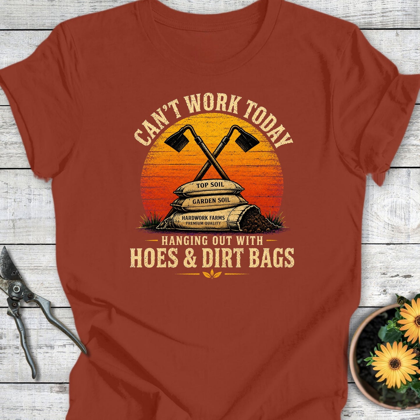 Printify T-Shirt Rust / S Can't Work Today T-Shirt