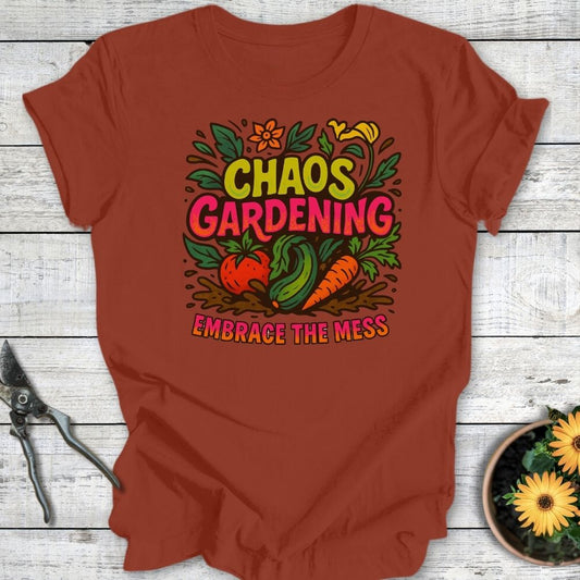 Printify T-Shirt Rust / S Chaos Gardening