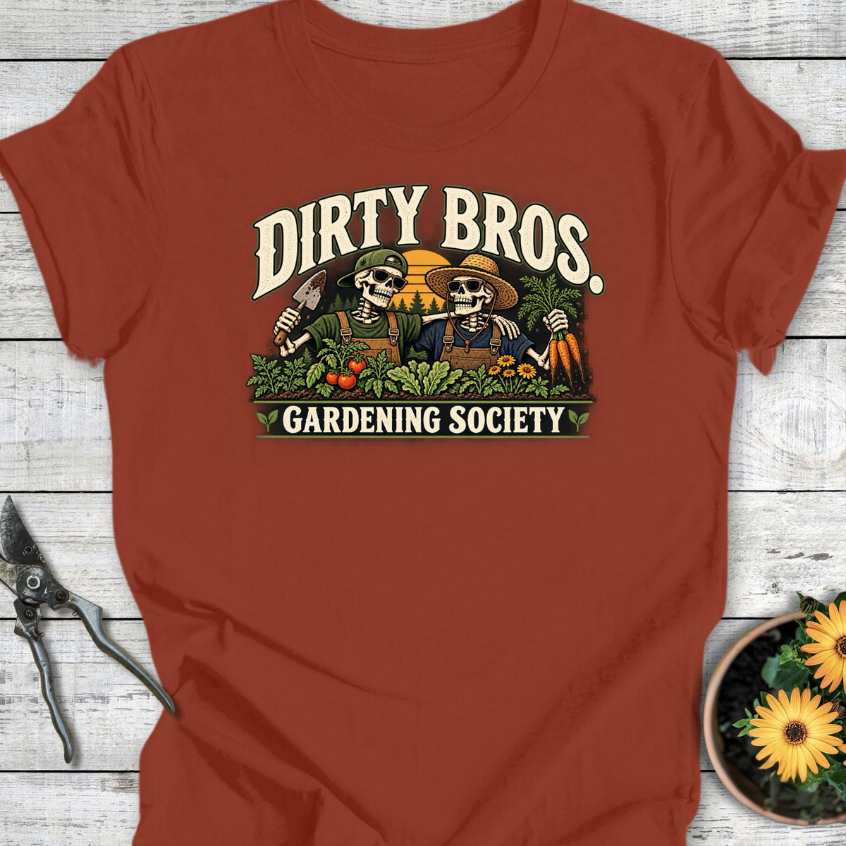 Printify T-Shirt Rust / S Dirty Bros. T-Shirt