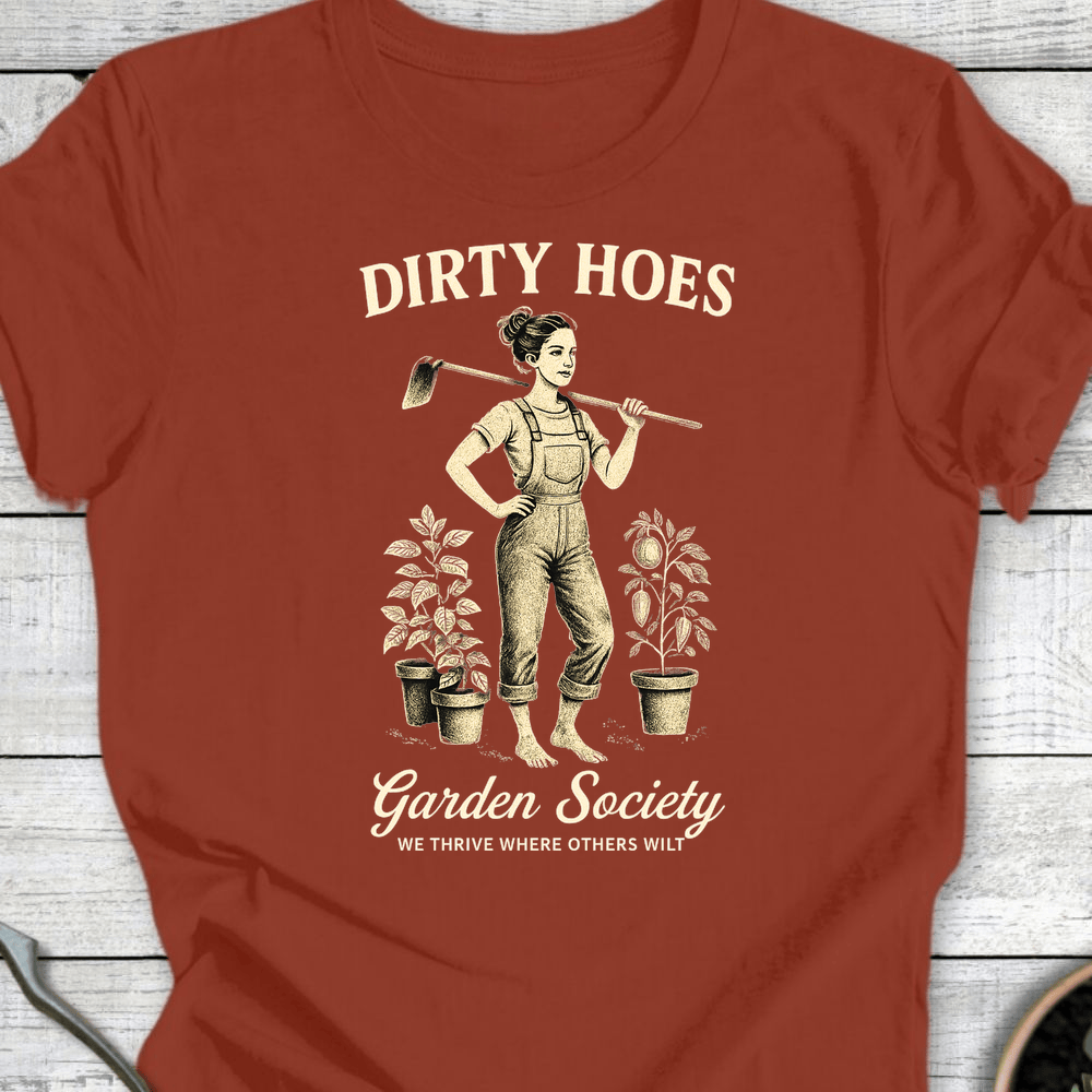 Printify T-Shirt Rust / S Dirty Hoes T-Shirt