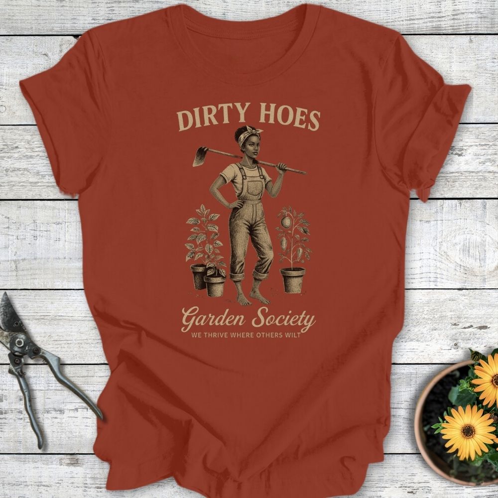 Printify T-Shirt Rust / S Dirty Hoes v2